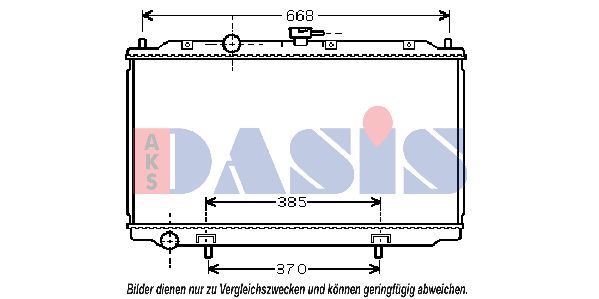 AKS DASIS Радиатор, охлаждение двигателя 070079N